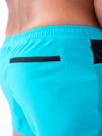 Aqua Blue All-Day Active Gym & Swim Shorts