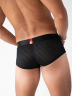 Deluxe Shaping Mesh Boxers - Black