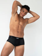 Deluxe Shaping Mesh Boxers - Black