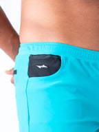 Aqua Blue All-Day Active Gym & Swim Shorts