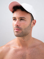 Underbrim Faux Suede Dusty Pink Cap - Off-white