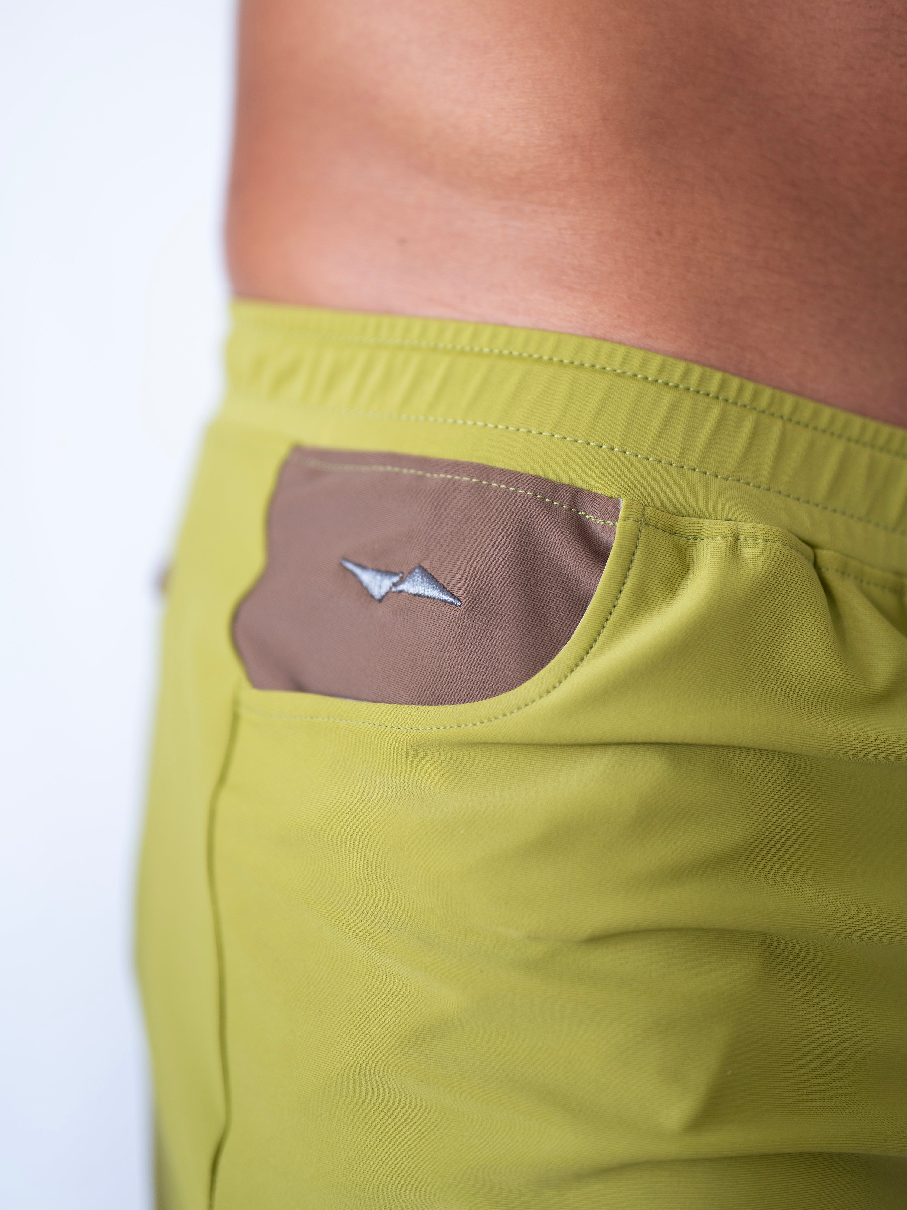 Olive Green SWYM All-Day Active Gym & Swim Shorts