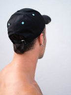 Underbrim Faux Suede Teal Cap - Jet Black