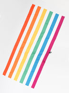 Giant Beach Towel - Spectrum, White & Blue Stripes