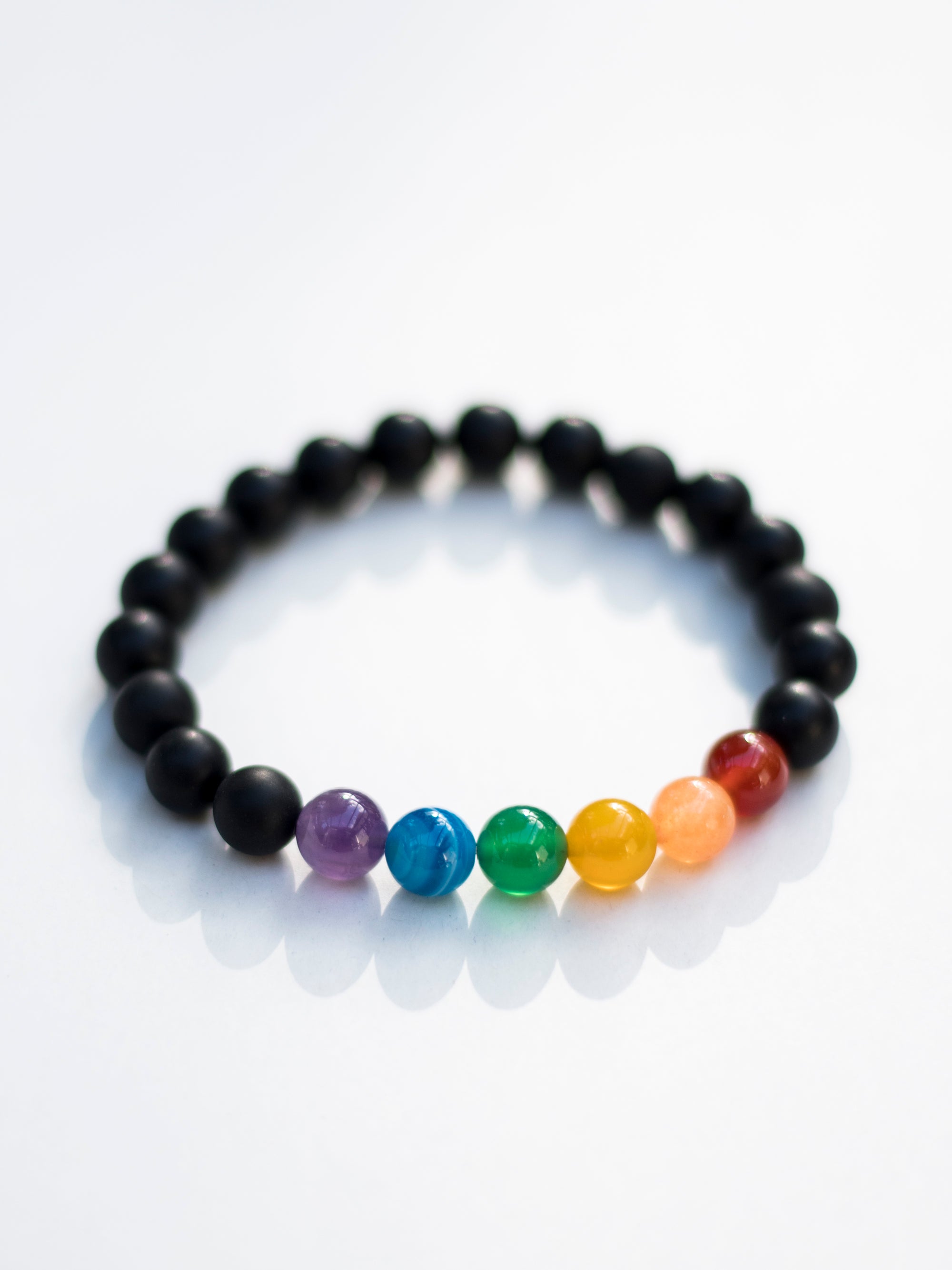 La Pulsera de Piedra Preciosa Real de Rudest - Pack de 2 - Ónix y Jaspe