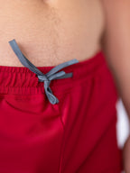 Deep Red All-Day Active Gym & Swim Shorts