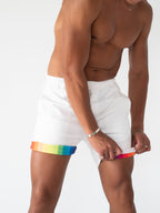 Spectrum Roll-up Shorts 2024 - White