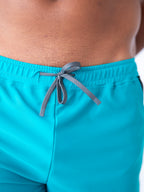 Aqua Blue All-Day Active Gym & Swim Shorts