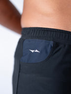Jet Black All-Day Active Gym & Swim Shorts