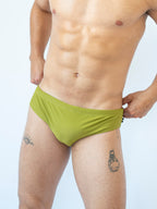 Pistachio Duo-tone Premium Swim Briefs