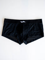 Deluxe Shaping Mesh Boxers - Black