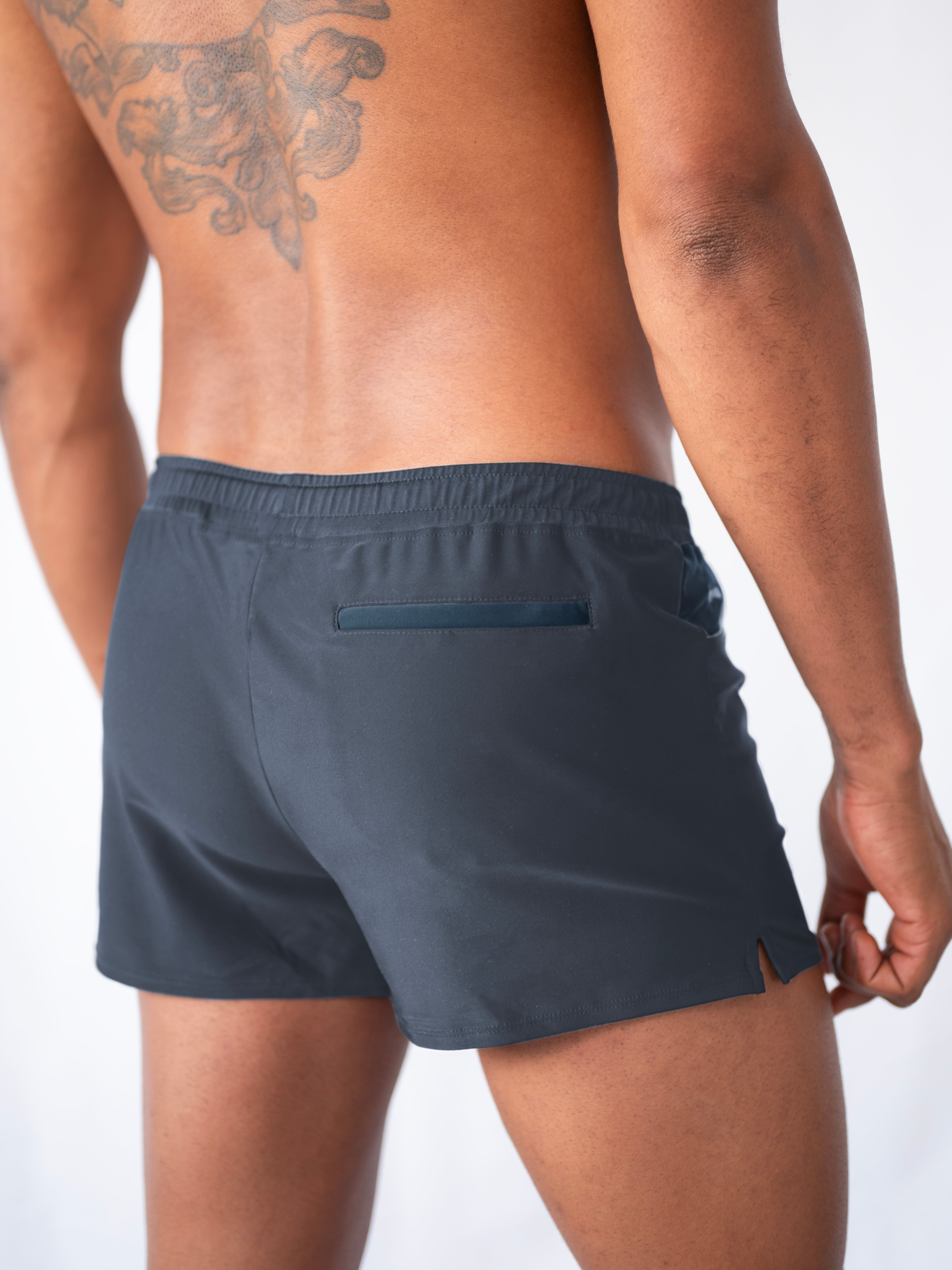 Ash Grey All-Day Active Gym & Swim Shorts