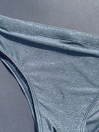 Ash Sparkle Premium Swim Briefs With Metallic Fiber