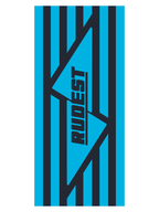 Giant Beach Towel - Spectrum, Charcoal & Blue Stripes