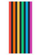 Giant Beach Towel - Spectrum, Charcoal & Blue Stripes