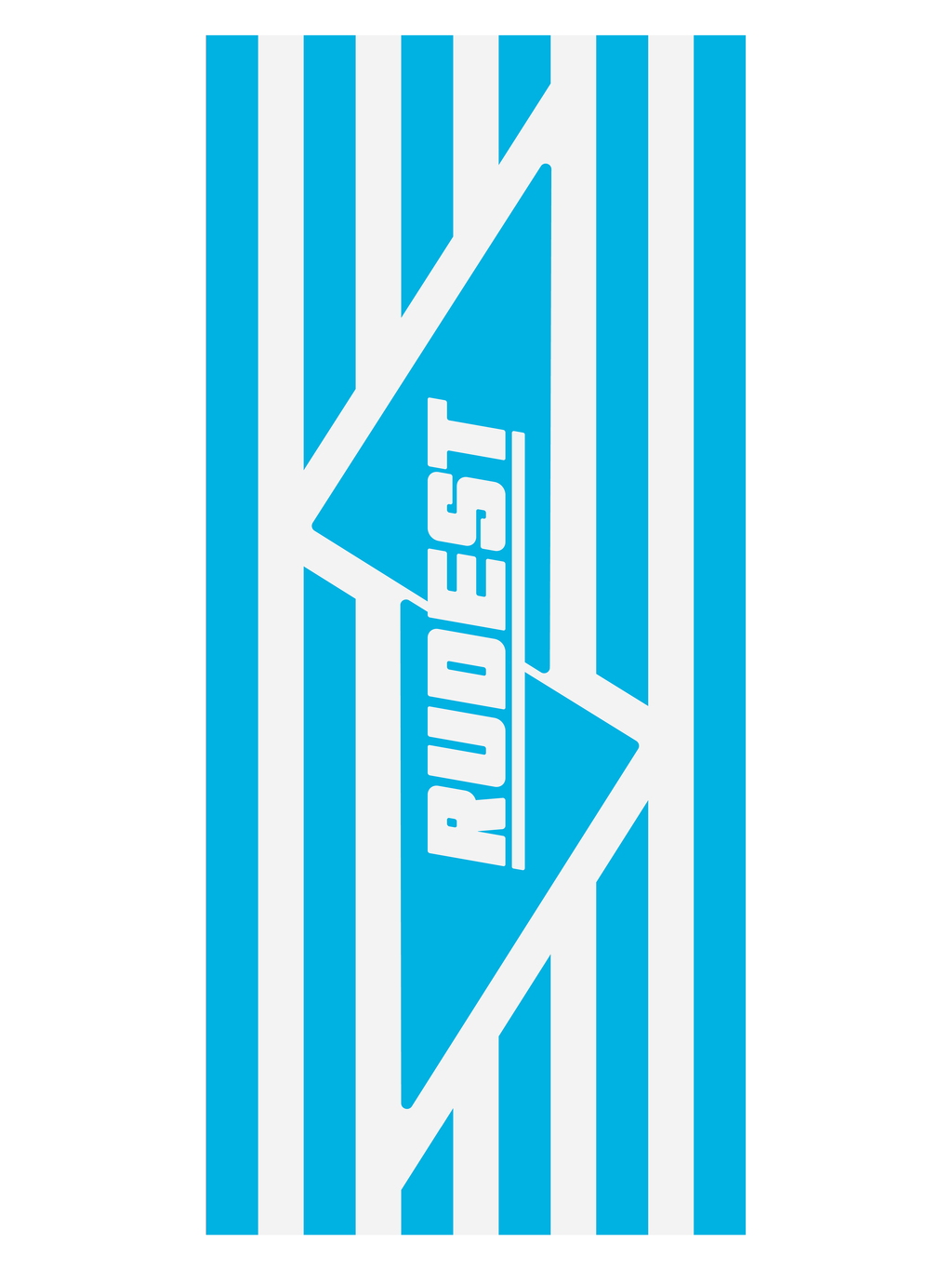 Giant Beach Towel - Spectrum, White & Blue Stripes