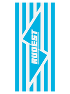 Giant Beach Towel - Spectrum, White & Blue Stripes