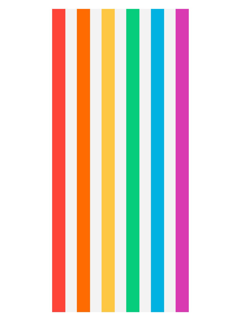 Giant Beach Towel - Spectrum, White & Blue Stripes
