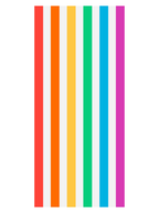 Giant Beach Towel - Spectrum, White & Blue Stripes