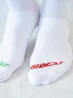 3-Pack Odd Spectrum Stripes Full Terry Premium Socks - White